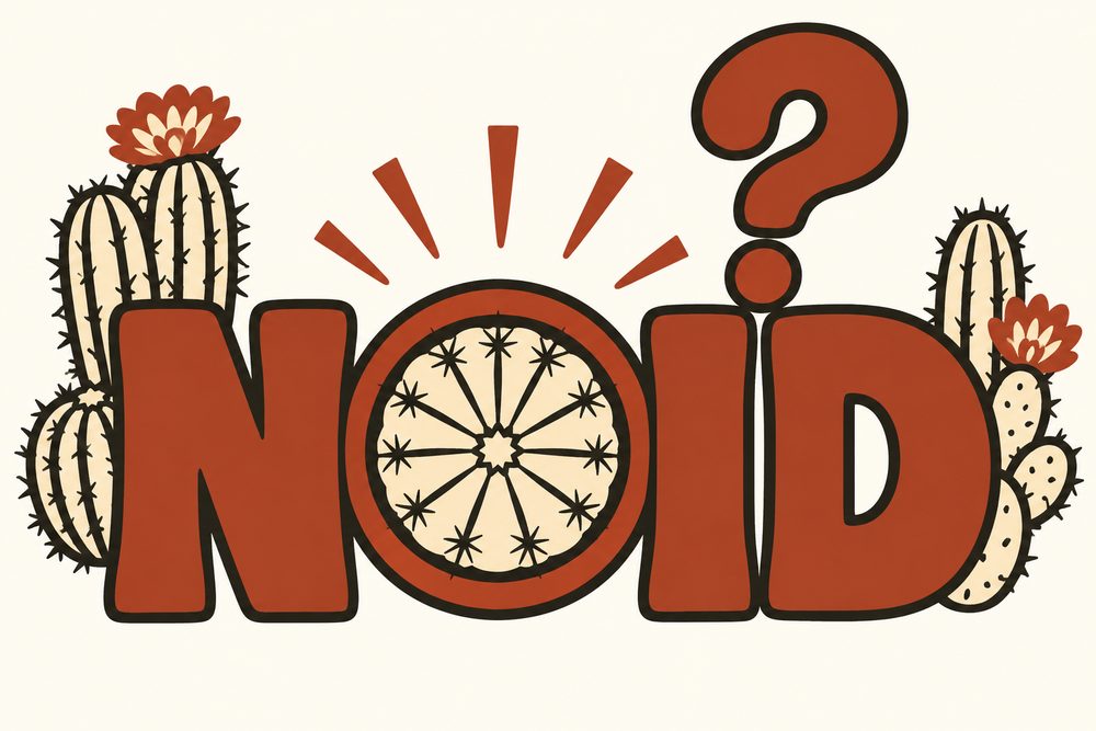 The word NOID in bold letters with a question mark